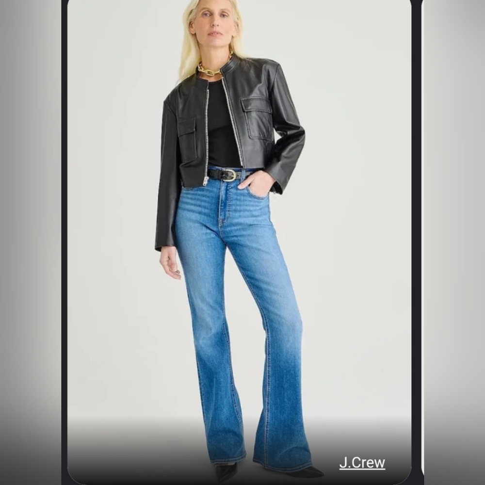 J. Crew medium wash soft flare jeans